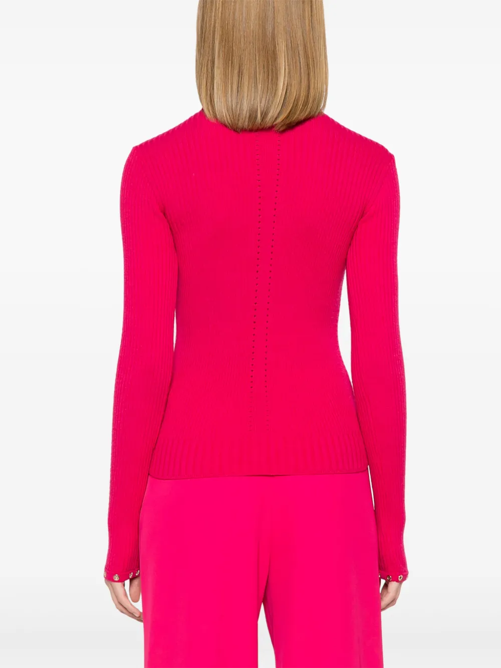 Patrizia Pepe Ribgebreide coltrui Roze