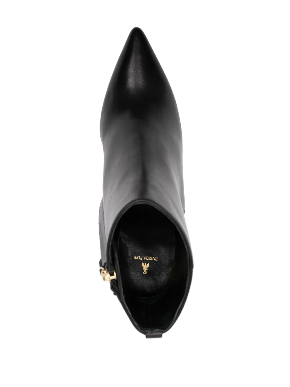 Patrizia Pepe 85mm Fly-rivet leather boots Black