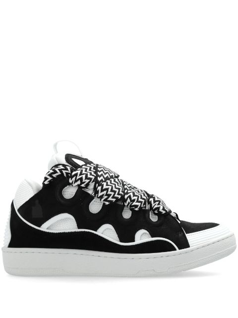 Lanvin Curb panelled sneakers
