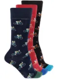 Paul Smith bicycle motif three-pair set socks - Black