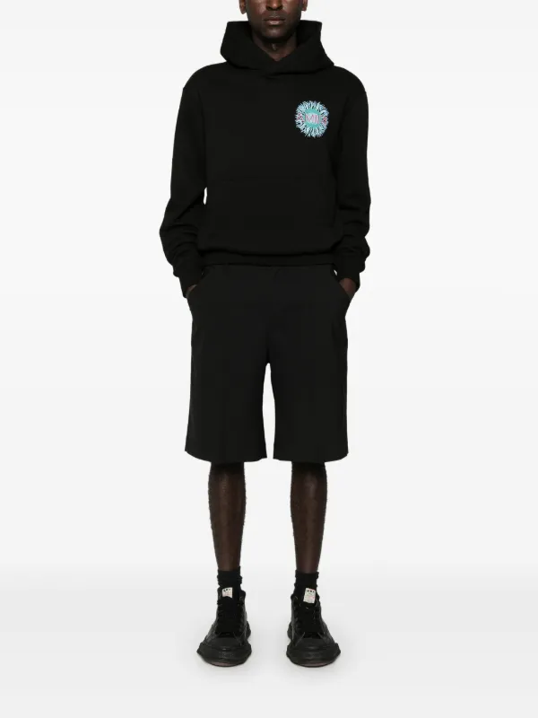 AMIRI logo-print Cotton Hoodie | Black | FARFETCH
