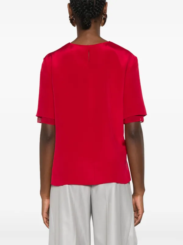 Peter Do Slash シルクブラウス | レッド | FARFETCH JP