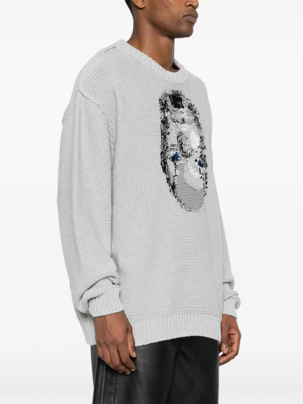 Doublet inside-out Jacquard Jumper | Grey | FARFETCH