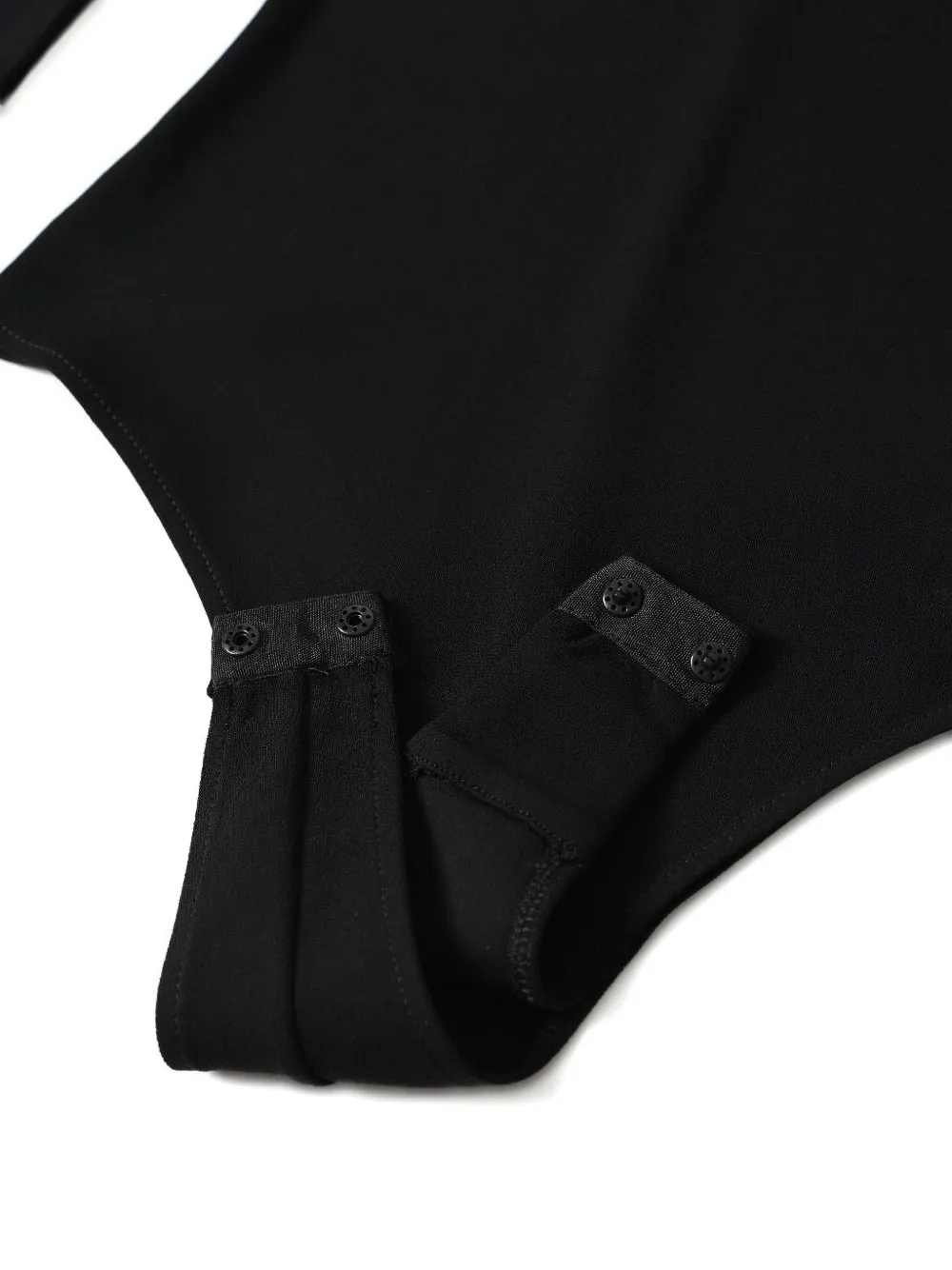 Courrèges Embroidered High-neck Bodysuit In Black