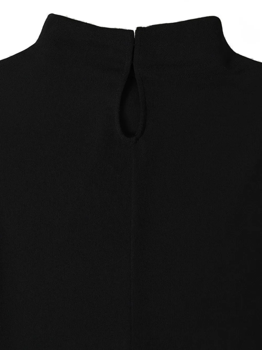 Courrèges Embroidered High-neck Bodysuit In Black