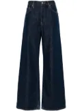 RE/DONE Fortuna mid-rise palazzo jeans - Blue