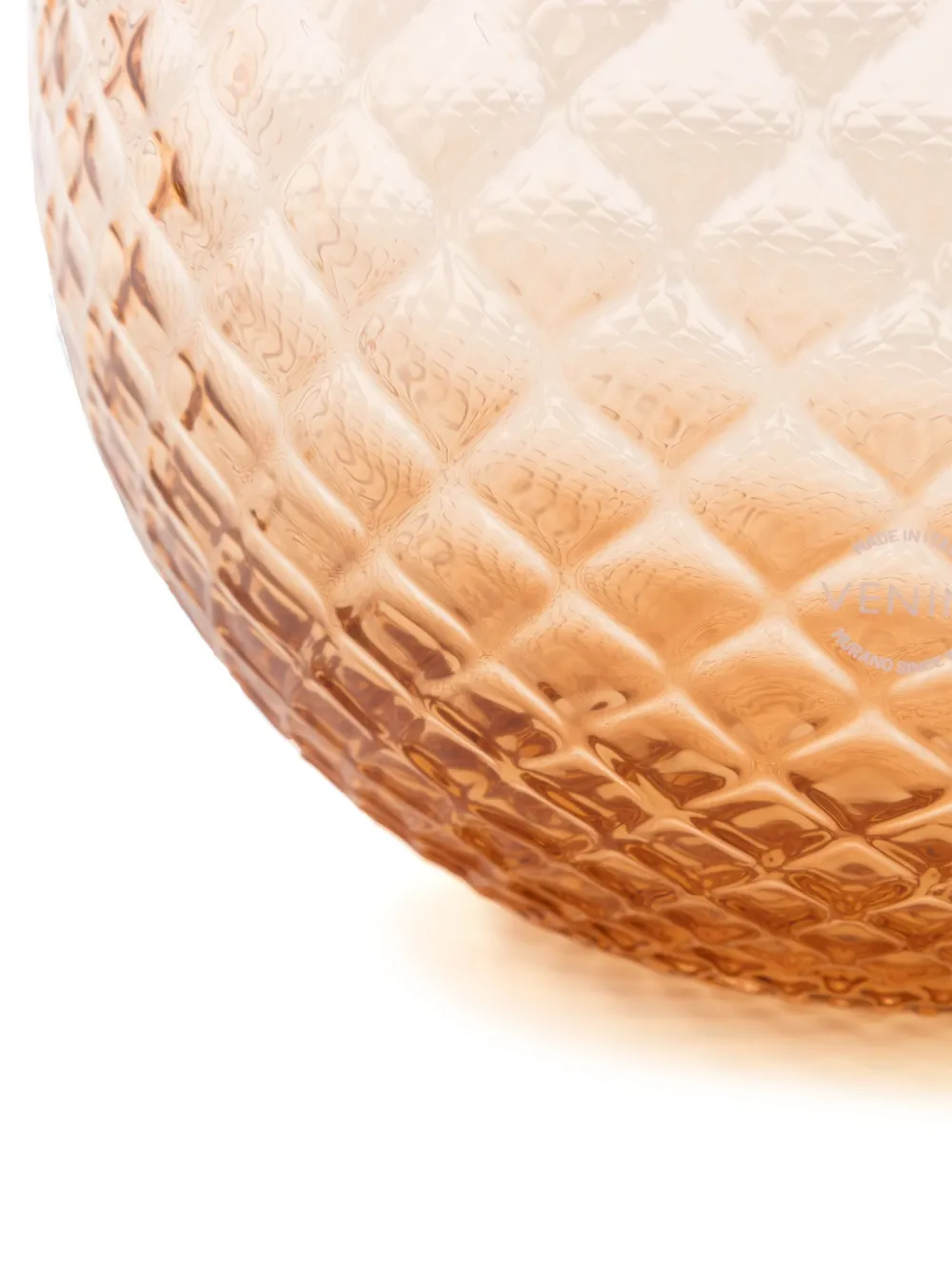 Venini Balloton Fiori Glass Vase (23cm X 25cm) In Neutrals