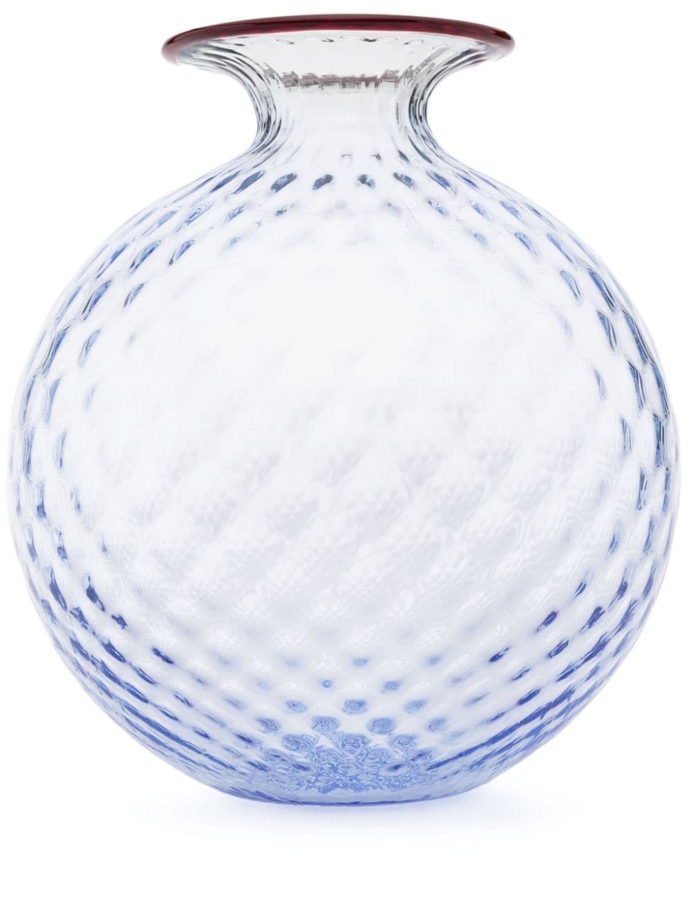 Venini Monofiori Balloton Glass Vase In Blue