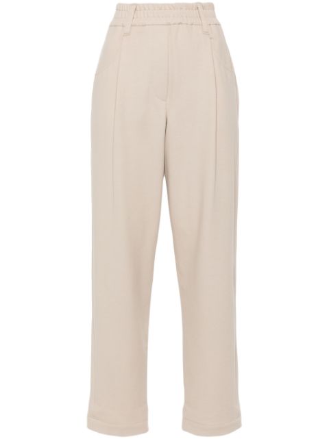 Brunello Cucinelli cropped tapered track pants