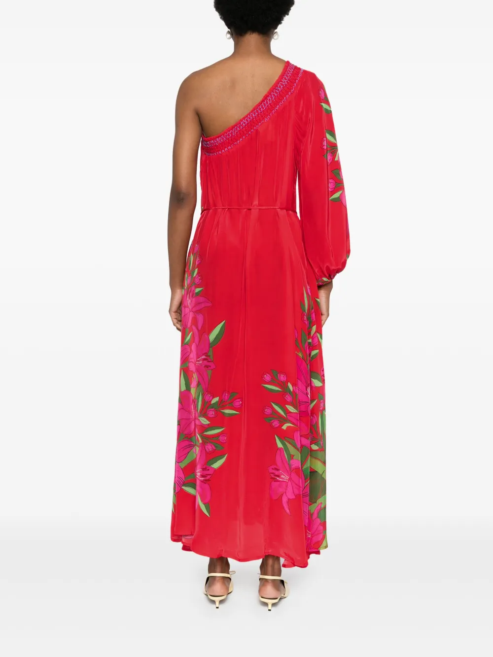 FARM Rio Asymmetrische maxi-jurk Rood