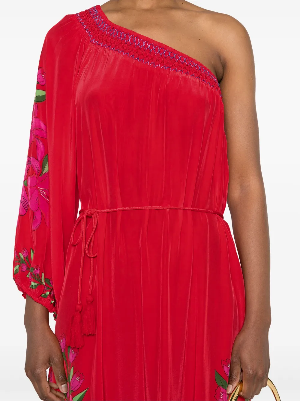 FARM Rio Asymmetrische maxi-jurk Rood