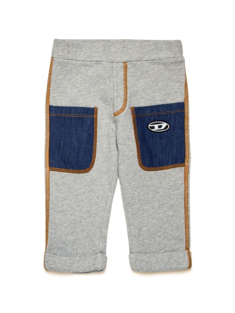 Diesel Kids Trainingsbroek met geborduurd logo Grijs