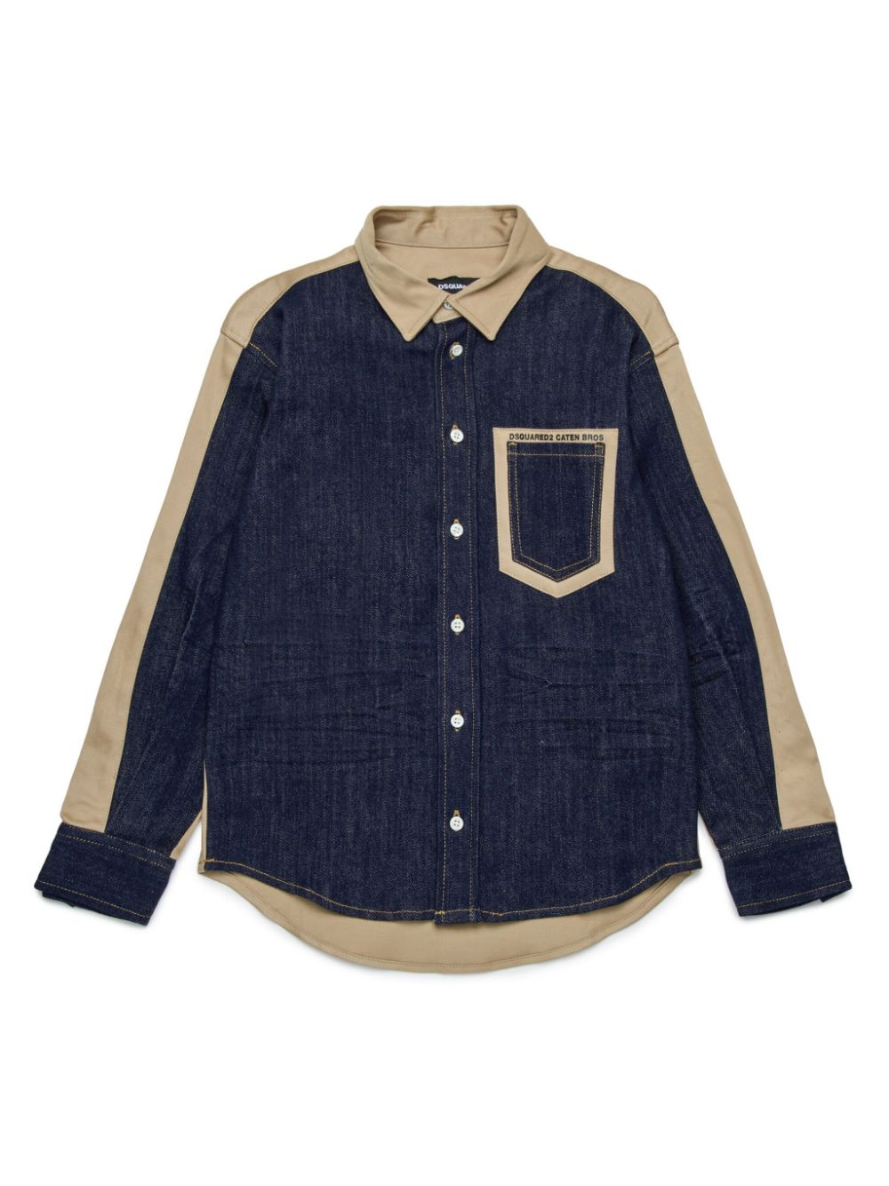 DSQUARED2 KIDS Caten Bros shirt - Blue