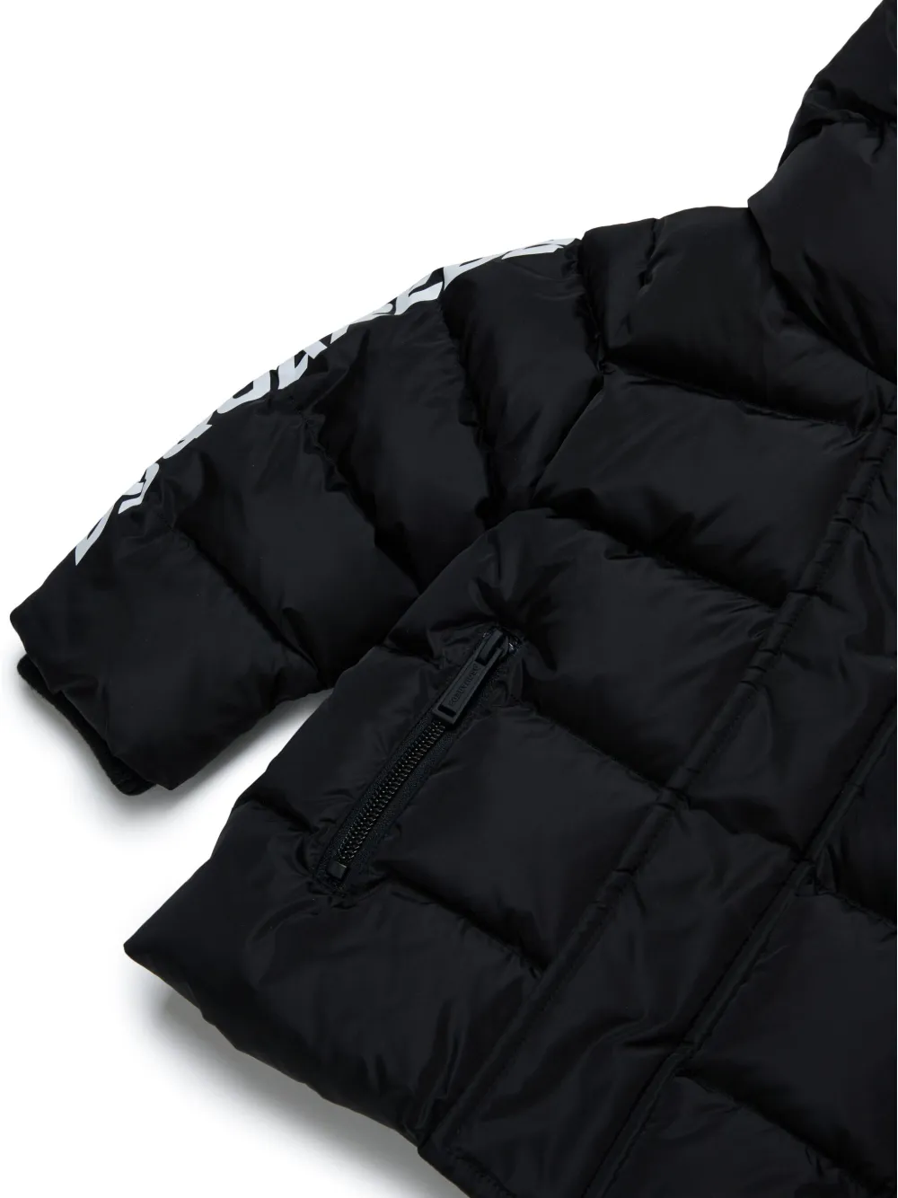 Dsquared2 Logo-print Coat In Black