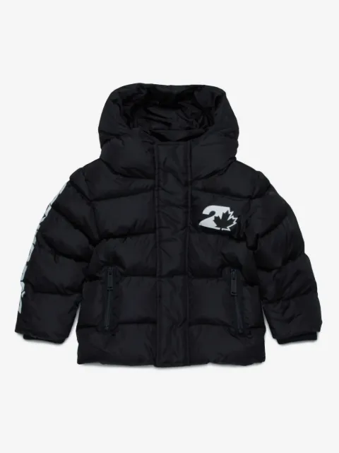 DSQUARED2 KIDS logo-print coat