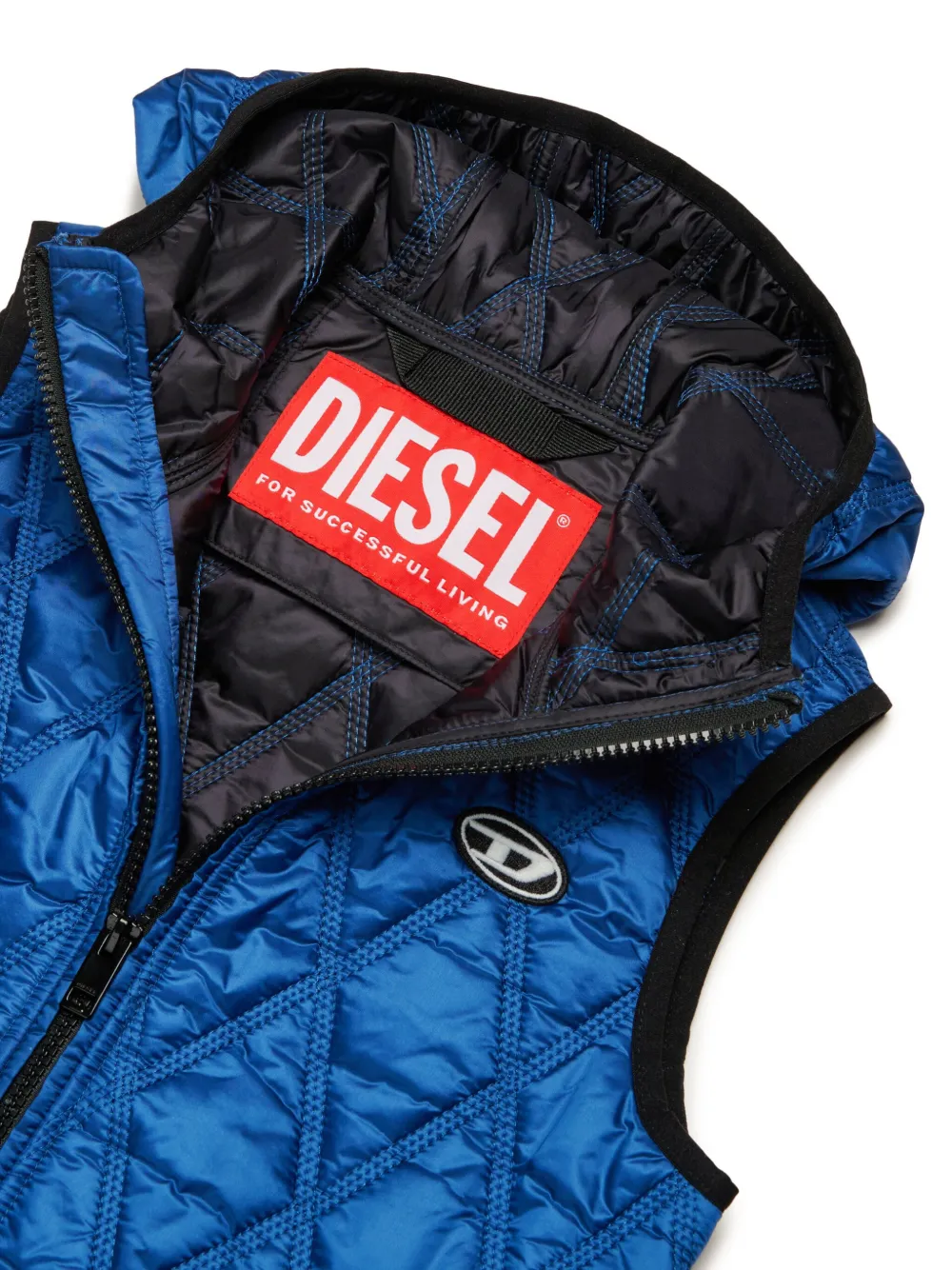 Diesel Kids Jfokklogo bodywarmer Blauw