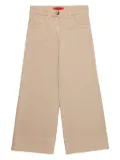 MAX&Co. Kids logo-patch trousers - Neutrals