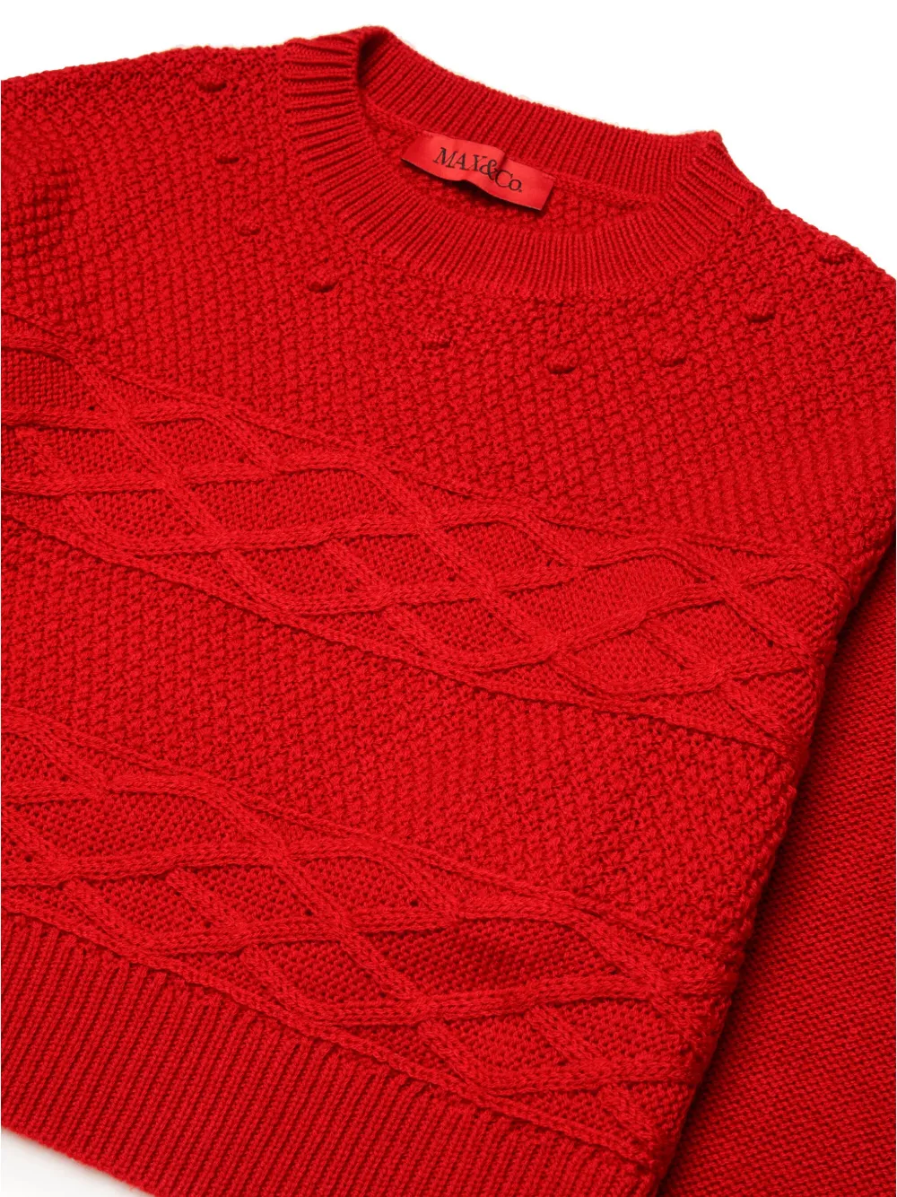 Max & Co Pullover Mit Herzstickerei In Rot