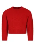 MAX&Co. Kids heart-embroidered jumper