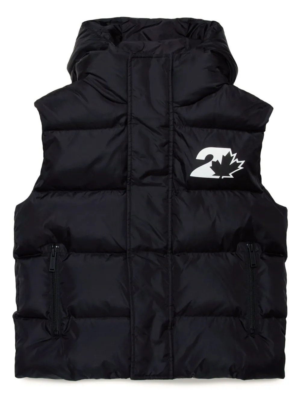 Dsquared2 Logo-print Gilet In Black