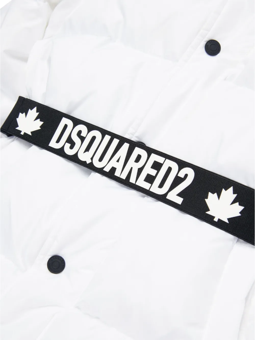 Dsquared2 Quilted Jacket In White