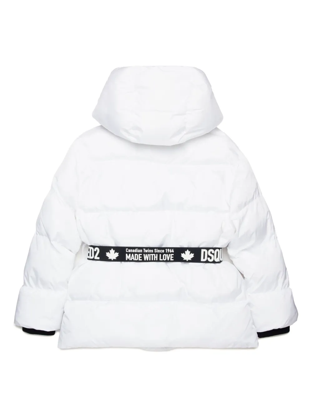 Dsquared2 Quilted Jacket In White