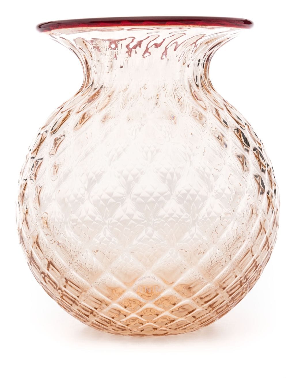 Venini Balloton Fiori Murano-glass Vase (14cm) In Neutrals
