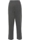 Brunello Cucinelli cropped tapered track pants - Grey