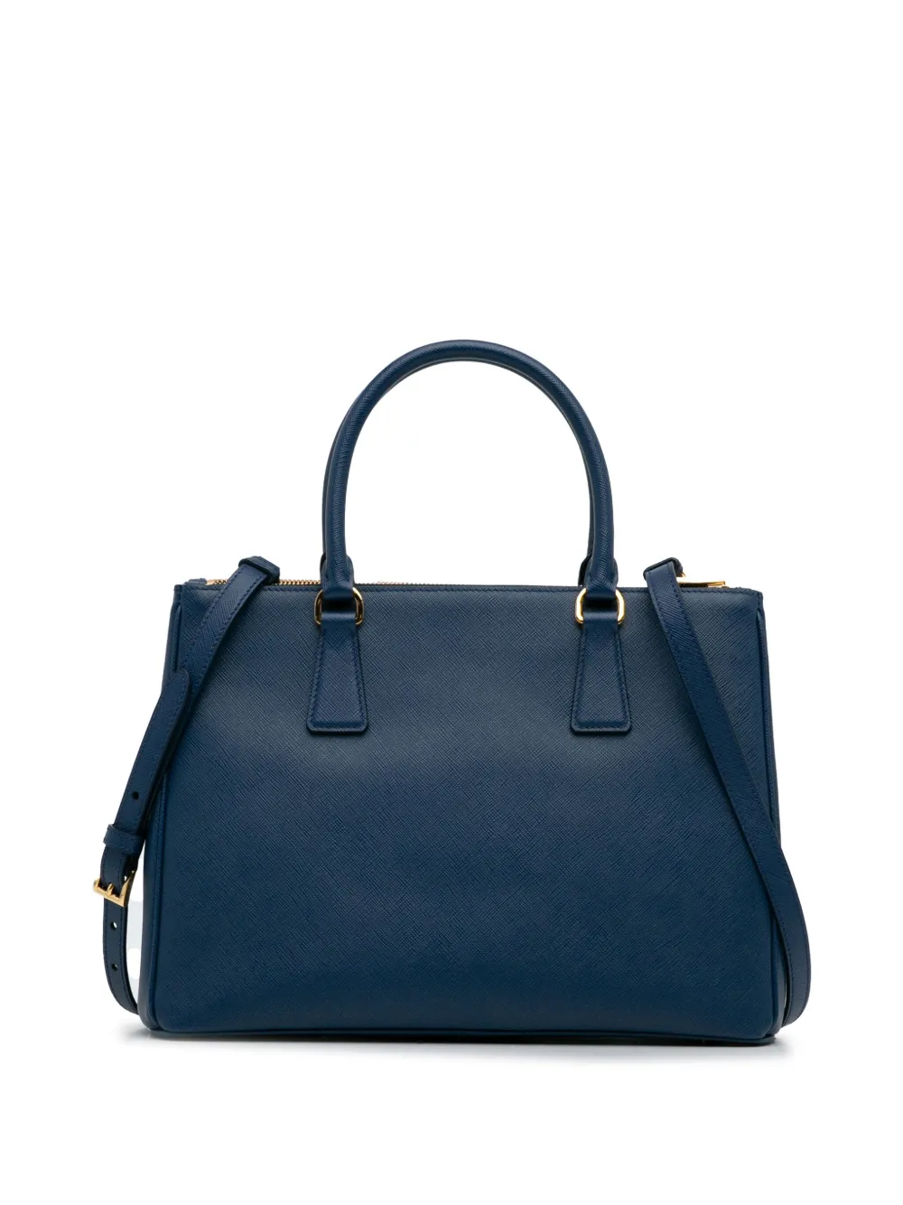 Prada Pre-Owned 2013-2023 Medium Saffiano Lux Galleria Double Zip satchel - Blauw