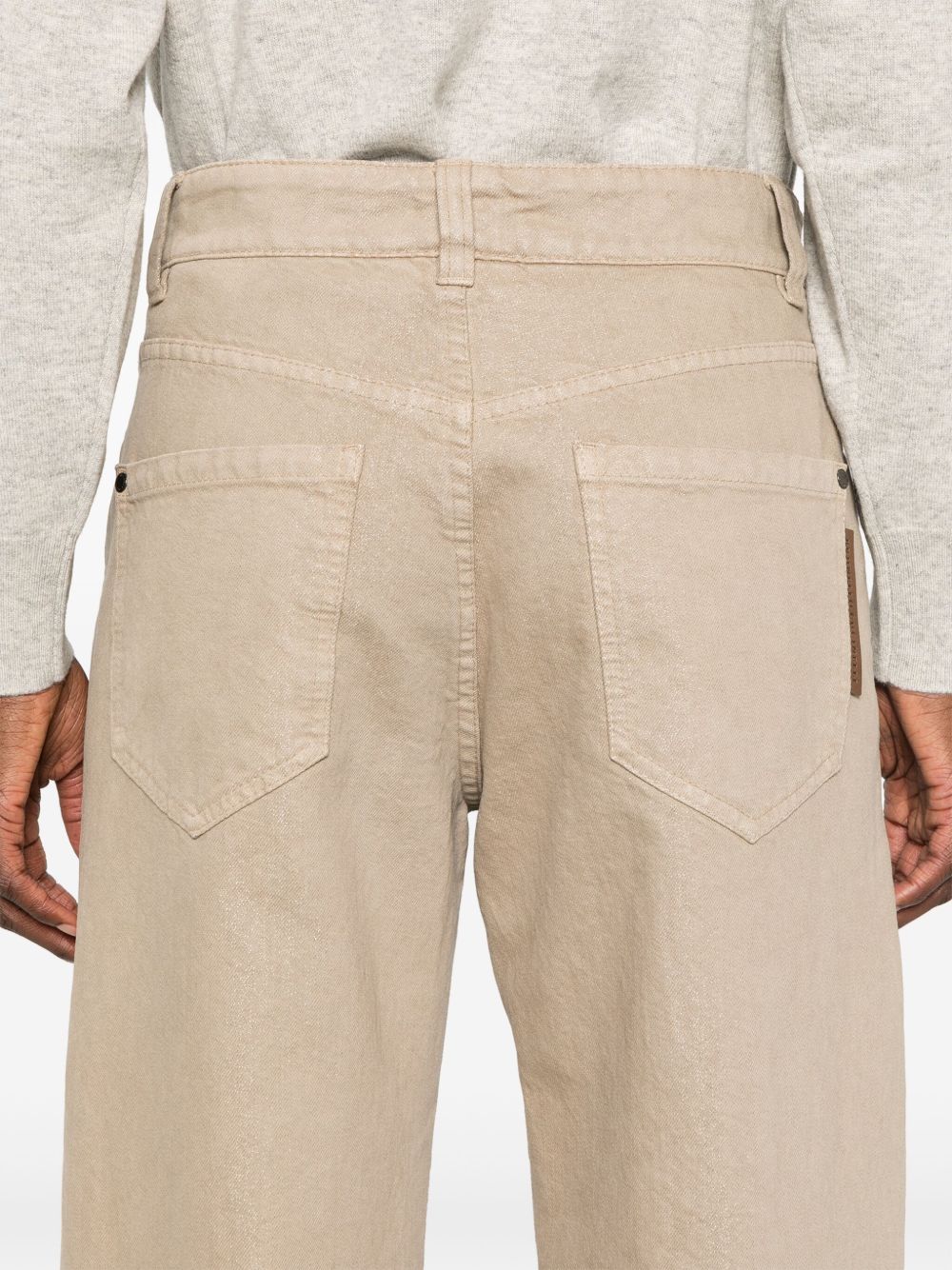 Brunello Cucinelli glitter-detail tapered jeans Women