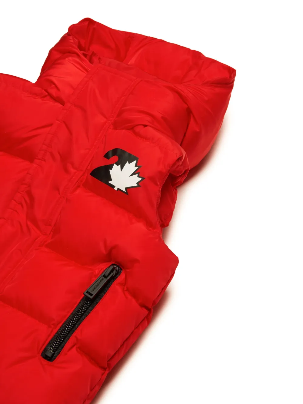 DSQUARED2 KIDS Bodywarmer met logoprint Rood