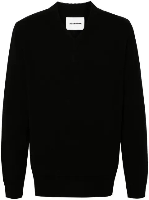 Jil Sander V-neck knitted jumper