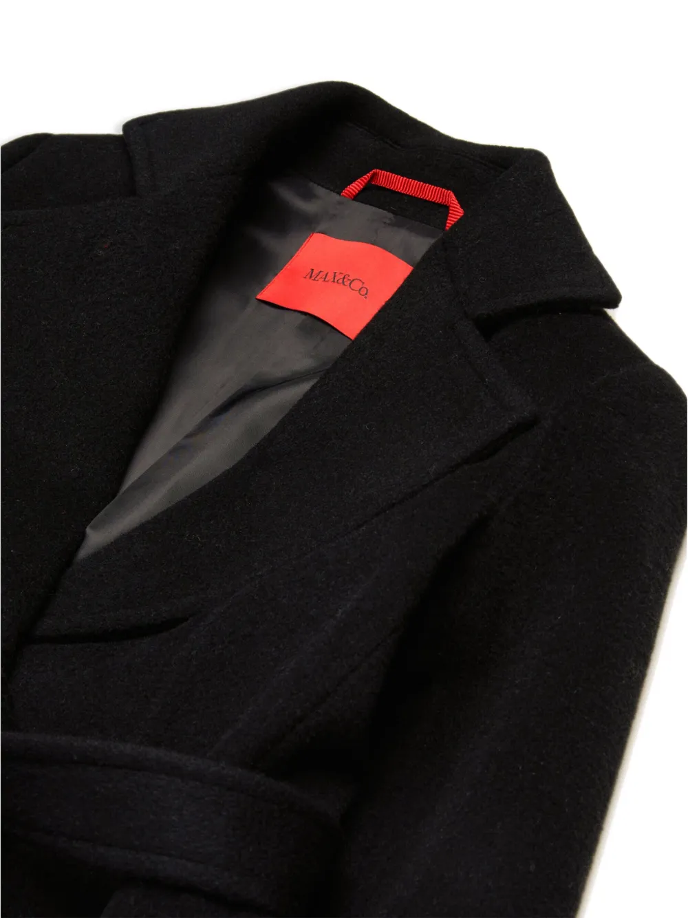 MAX&Co. Kids Wollen jas Zwart