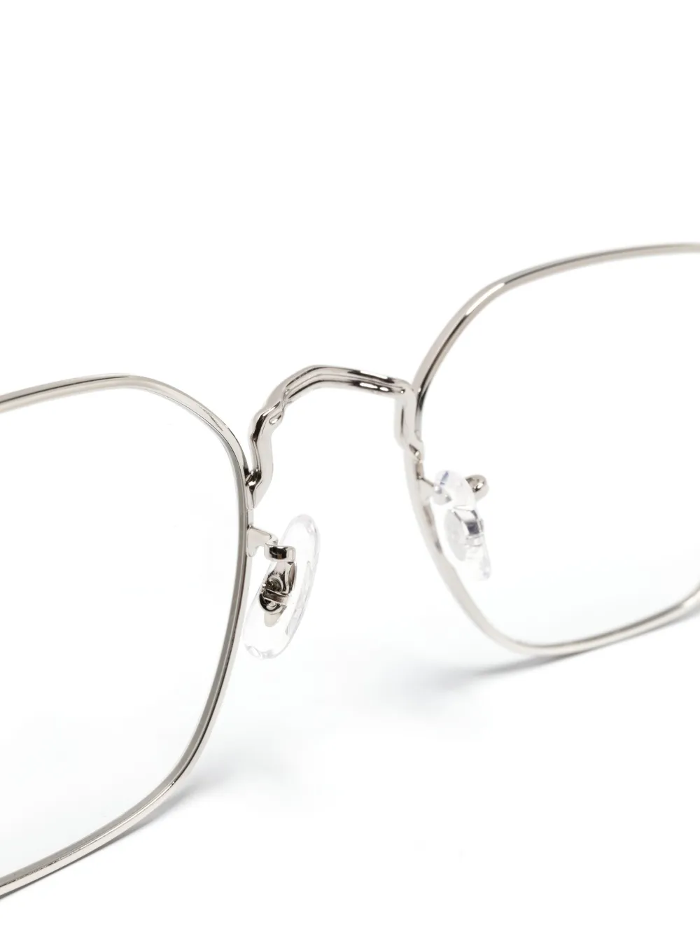Oliver Peoples Levison bril met vierkant montuur Zilver