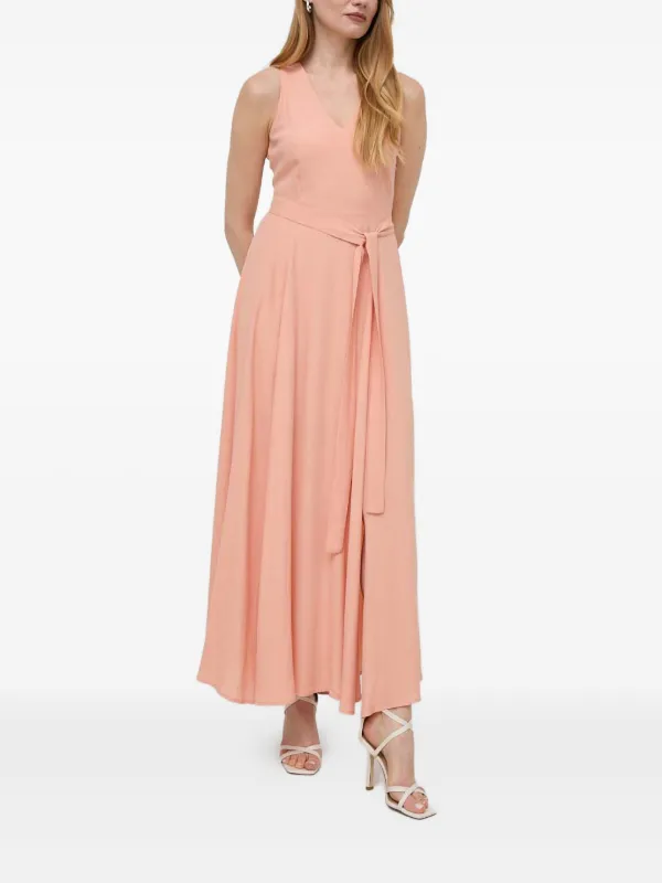 TWINSET V-neck Split Maxi Dress | Pink | FARFETCH TWINSET V-neck Split Maxi Dress | Pink | FARFETCH