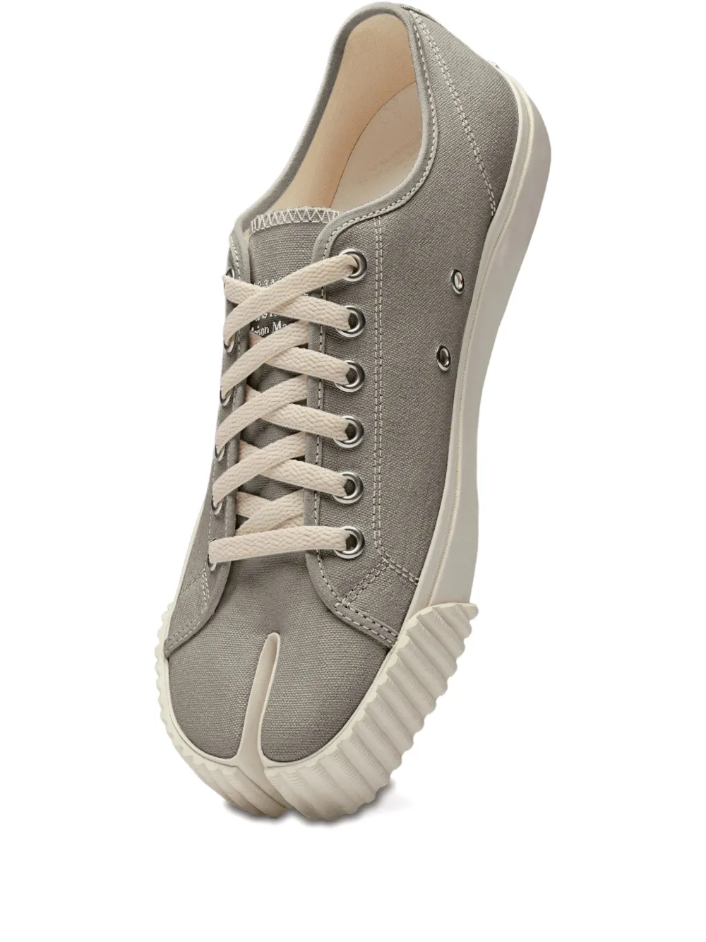 Maison Margiela Tabi split-toe ribbed-sole sneakers Grey