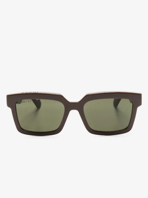 Gucci Eyewear detachable-lenses square-frame sunglasses