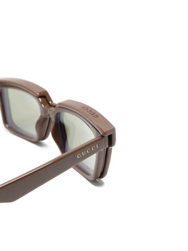 Gucci Eyewear detachable-lenses square-frame Sunglasses  display picture 1