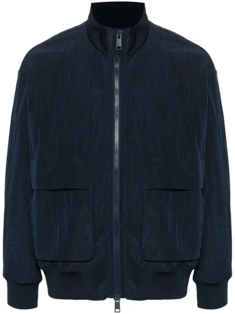 Armani Exchange textured zipped jacket