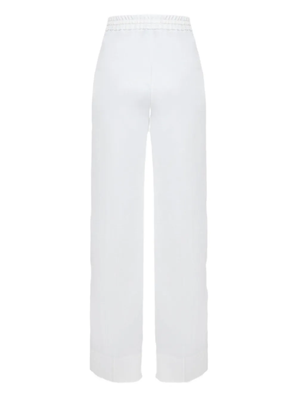 BOSS Broek met trekkoordtaille - Wit