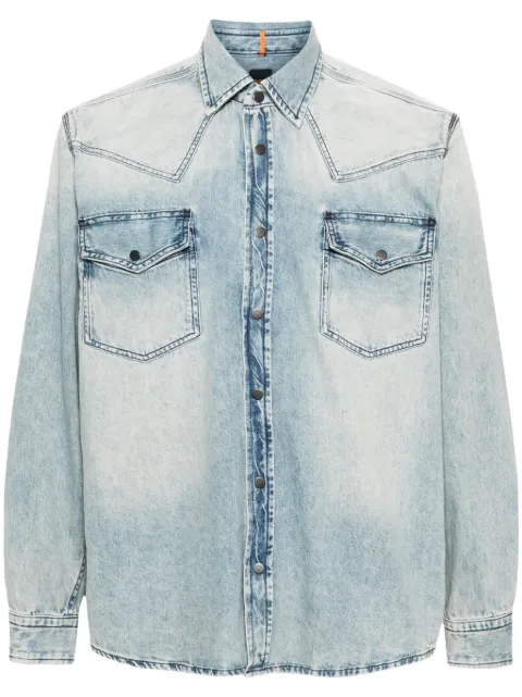 BOSS press-stud denim shirt