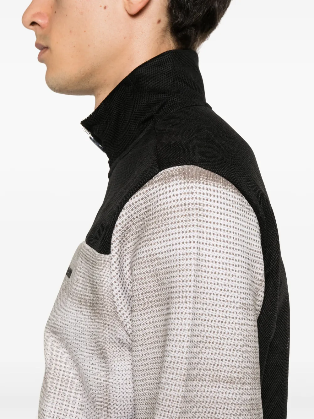 BOSS Trainingsjack met abstract patroon Beige