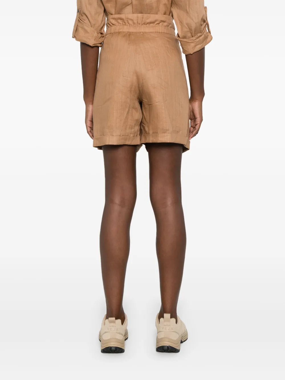 BOSS Shorts met trekkoord Beige