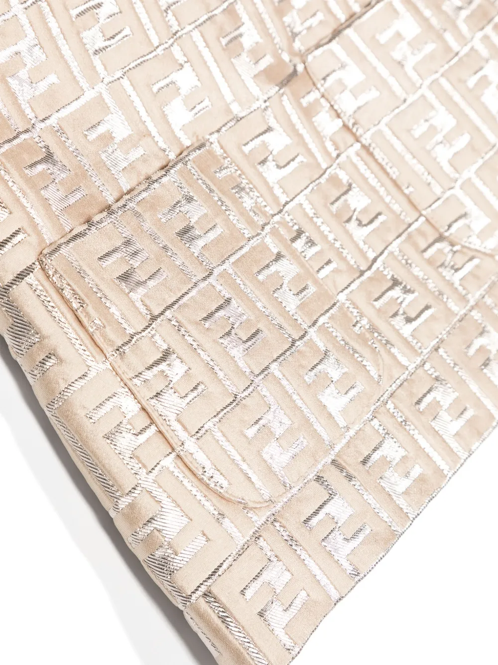 Fendi Kids Rok met brokaat-effect Goud