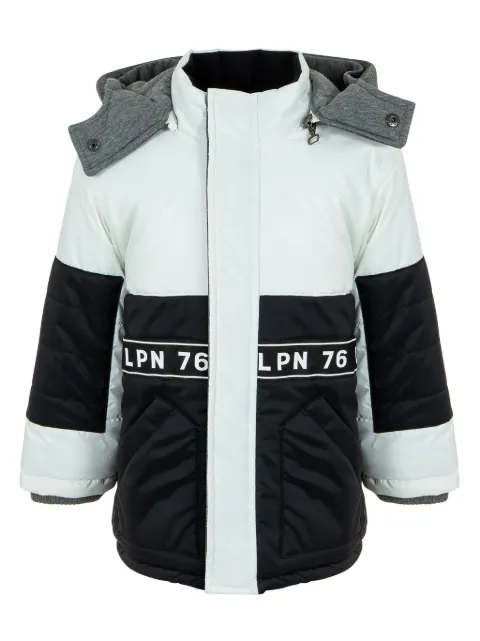 Lapin House logo-print cotton jacket 