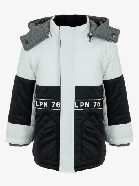 Lapin House logo-print cotton jacket 