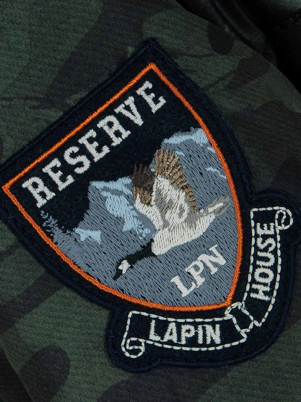 Lapin House Logo-patch Padded Jacket In Green