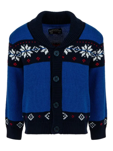 Lapin House intarsia-knit cotton cardigan