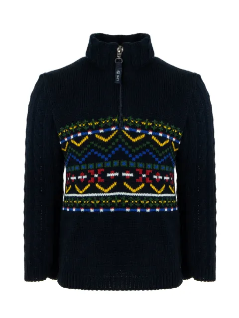 Lapin House intarsia-knit wool jumper