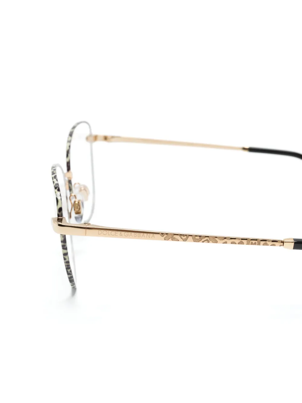 Dolce & Gabbana 1355 Butterfly-frame Glasses In Gold